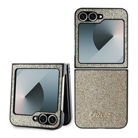 Guess GUHCZF6HGGSHD Samsung Galaxy Z Flip6 F741 gold 4G Glitter Script