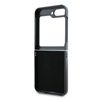 DKNY DKHCZF6PSMCSLK Samsung Galaxy Z Flip6 F741 black lether Matal Stack Logo