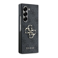 Guess GUHCZFD64GMGGR Samsung Galaxy Z Fold6 F956 black Leather 4G Metal Logo