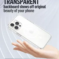 BLUEO Crystal Pro Drop Resistance Phone Case With Magnetic iPhone 15 Pro Max, прозрачен