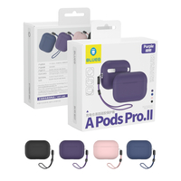 BLUEO Liquid Silicone Apple Airpods Pro 2, лилав
