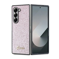 Guess GUHCZFD6HGGSHP Samsung Galaxy Z Fold6 F956 pink hardcase 4G Glitter Script