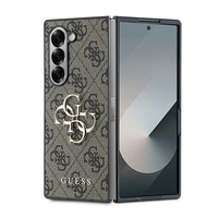 Guess GUHCZFD64GMGBR Samsung Galaxy Z Fold6 F956 brown Leather 4G Metal Logo