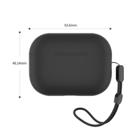 BLUEO Liquid Silicone Apple Airpods Pro 2, черен