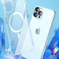 BLUEO Crystal Pro Drop Resistance Phone Case With Magnetic iPhone 15 Pro Max, прозрачен