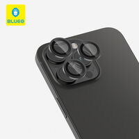 BLUEO Original metal frame lens Protector glass iPhone 15 Pro/15 Pro Max/16 Pro/16 Pro Max, Black Titanium