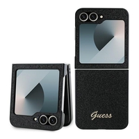 Guess GUHCZF6HGGSHK Samsung Galaxy Z Flip6 F741 black 4G Glitter Script