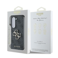 Guess GUHCZFD64GMGGR Samsung Galaxy Z Fold6 F956 black Leather 4G Metal Logo