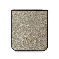 Guess GUHCZF6HGGSHD Samsung Galaxy Z Flip6 F741 gold 4G Glitter Script