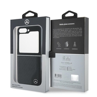 Mercedes MEHMZF623RBGVK Samsung Galaxy Z Flip6 F741 black Leather Wood Imitation MagSafe