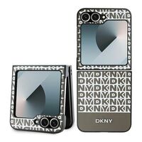 DKNY DKHCZF6PSOSPW Samsung Galaxy Z Flip6 F741 brown Repeat Pattern Bottom Stripe