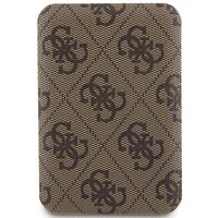 Guess Powerbank MagSafe 15W 5000mAh bbrown 4G Leather Metal Logo MagSafe