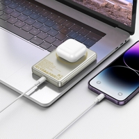 HOCO powerbank 10 000 mAh compatible with MagSafe PD QC 2A 20W Q26A titanium gold