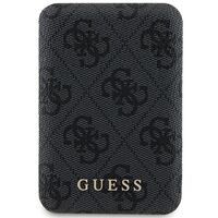 Guess Powerbank MagSafe 15W 5000mAh black 4G Leather Metal Logo MagSafe