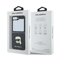 Karl Lagerfeld KLHCZF6PGKSKIHK Samsung Galaxy Z Flip6 black Saffiano Monogram