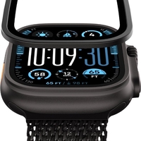 BLUEO SAPPHIRE & TITANIUM ALLOY WATCH GLASS KIT Apple Watch Ultra 1/2, black titanium