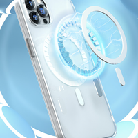 BLUEO Crystal Pro Drop Resistance Phone Case With Magnetic iPhone 15 Pro Max, прозрачен