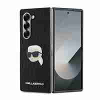 Karl Lagerfeld KLHCZFD6PGKSKIHK Samsung Galaxy Z Fold6 black Saffiano Monogram Head Pin