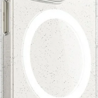 BLUEO Crystal Pro Drop Resistance Phone Case With Magnetic iPhone 15, прозрачен с брокат