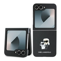Karl Lagerfeld KLHCZF6SAPKCNPK Samsung Galaxy Z Flip6 black Saffiano Metal Pin