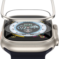 BLUEO SAPPHIRE & TITANIUM ALLOY WATCH GLASS KIT Apple Watch Ultra 1/2, natural titanium