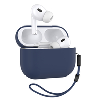 BLUEO Liquid Silicone Apple Airpods Pro 2, тъмно син