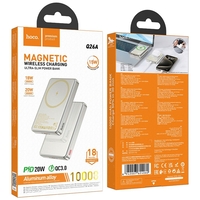 HOCO powerbank 10 000 mAh compatible with MagSafe PD QC 2A 20W Q26A titanium gold