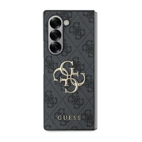 Guess GUHCZFD64GMGGR Samsung Galaxy Z Fold6 F956 black Leather 4G Metal Logo