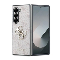 Guess GUHCZFD64GMGPI Samsung Galaxy Z Fold6 F956 pink Leather 4G Metal Logo