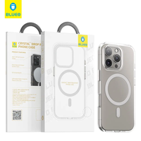 BLUEO Crystal Pro Drop Resistance Phone Case With Magnetic iPhone 16 Pro Max, прозрачен