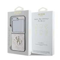 Guess GUHCZF64GMGPI Samsung Galaxy Z Flip6 F741 pink Leather 4G Metal Logo
