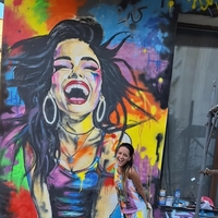 Рисунка върху фасада на къща