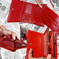 Ръчно рисуван портфейл ,ЕСТЕСТВЕНА КОЖА Pierre Cardin