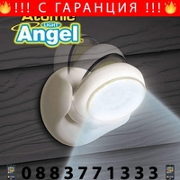 НЕМСКИ LED лампа с датчик зa движение, Работи на батерии + ЛЕД ФЕНЕР