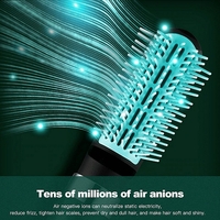 НЕМСКИ Мултифункционален уред за оформяне на коса. Сешоар, гребен и приставка за къдрици. 3в1 + ЛЕД ФЕНЕР