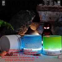 НЕМСКА Мини преносима тонколона, Bluetooth колонка за телефон + ЛЕД ФЕНЕР