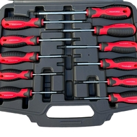 НЕМСКИ Отвертки ТОРКС Комплект 11 части ROCKFORCE + ЛЕД ФЕНЕР