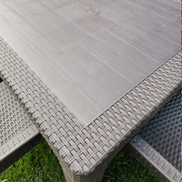 НЕМСКИ Градински Комплект 90x90см-4 Стола Квадрат В 5 Цвята +ЛЕД ФЕНЕР