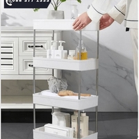 НЕМСКА Иновативна етажерка на колела на 3-4 нива + ЛЕД ФЕНЕР