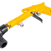 НЕМСКИ Пневматичен Пясъкоструен Пистолет 1 литър с 4 дюзи JCB за Пясъкоструйка + ЛЕД ФЕНЕР