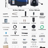 НЕМСКИ 8KW дизелов отоплител, суха дизелова печка + ЛЕД ФЕНЕР