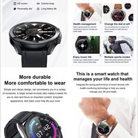 НЕМСКИ Smart Watch Lemfo G33 черен часовник с пулс и кръвно налягане + ЛЕД ФЕНЕР