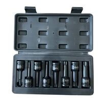 НЕМСКИ УДАРНИ БИТОВЕ КОМПЛЕКТ 1/2 – ТОРКС 8 ЧАСТИ HAWEK HW-2050 + ЛЕД ФЕНЕР