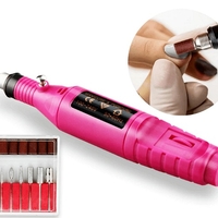 НЕМСКА Електрическа пила за нокти за маникюр и педикюр, Ергономичен дизайн + ЛЕД ФЕНЕР