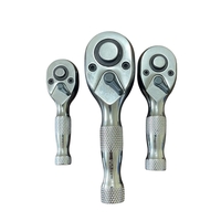 НЕМСКИ Мини Тресчотки Професионален Комплект 3 броя Тресчотка HAWEK Хром Ванадиева Стомана HW-2056 + ЛЕД ФЕНЕР