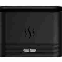 НЕМСКИ Преносим овлажнител за въздух със заглушена пламъчна светлина, Безшумен ароматен дифузер + ЛЕД ФЕНЕР