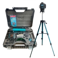 НЕМСКИ 4D Лазерен Нивелир с 16 линии KRAFTROYAL 4Д със сензор индикация на батерия + тринога + ЛЕД ФЕНЕР