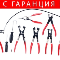 НЕМСКИ Клещи за Водни Съединения 9 части Скоби + ЛЕД ФЕНЕР