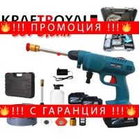 НЕМСКА Акумулаторна Водоструйка KRAFT ROYAL 22 бара 2 Броя зарядно куфар + ЛЕД ФЕНЕР