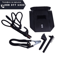 НЕМСКИ Инверторен Електрожен 400А KraftRoyal до 5мм + Соларна Маска Шлем + ЛЕД ФЕНЕР